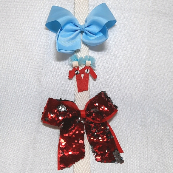Ribbon Sculpture/Sequin/Grosgrain Bows☆Set of 3 - Picture 1 of 7